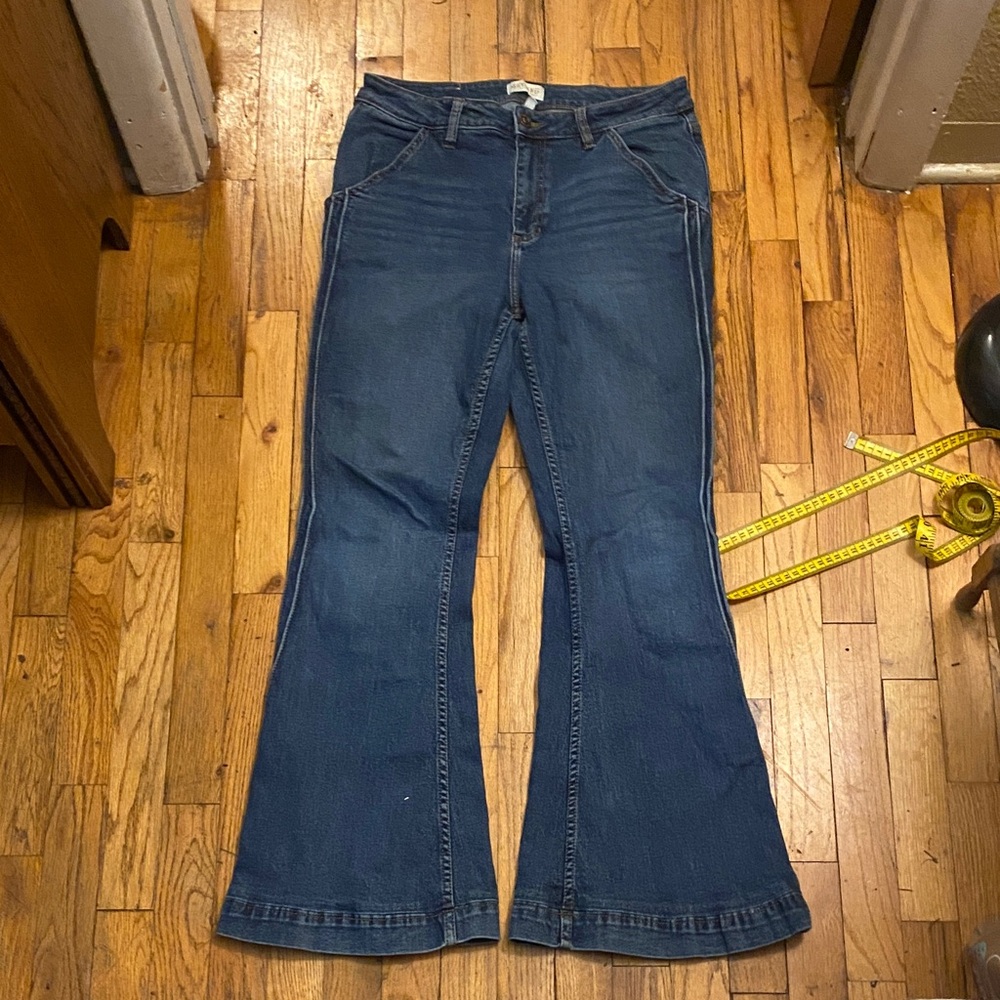 Shyanne Dark Blue Flare Jeans